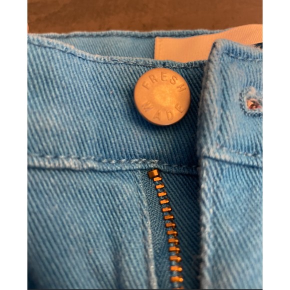 Joe Fresh Slim Turquoise Royal Blue Capris Jeans- Sz 8 - Picture 4 of 5